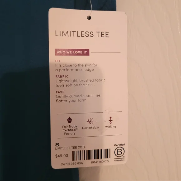 Athleta Teal Short Sleeve Crewneck Tee - Picture 4 of 6